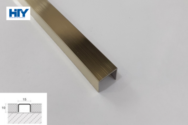 Hình ảnh nẹp inox u15