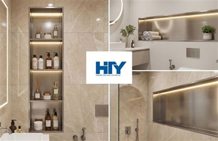 Hộc âm tường inox – Giải pháp gọn đẹp, bền vững cho công trình 