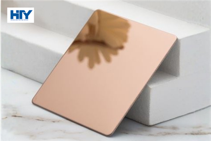 Tấm inox gương vàng hồng (Rose Gold) - Đỉnh cao thiết kế sang trọng